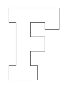 Letter F Tracing Shape Pdf, Free Vectors File
